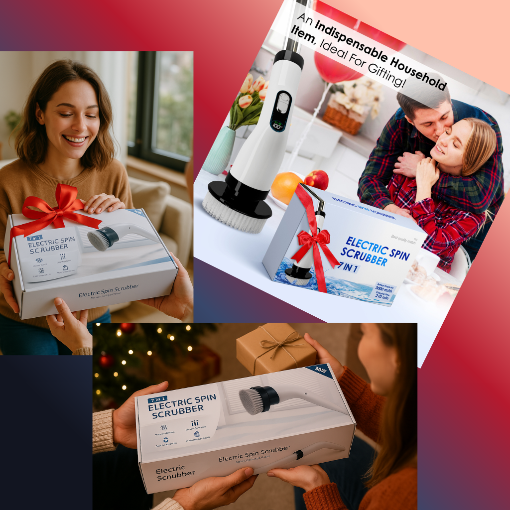 Best Quality Match Electric Spin Scrubber — Extendable 3 Sizes